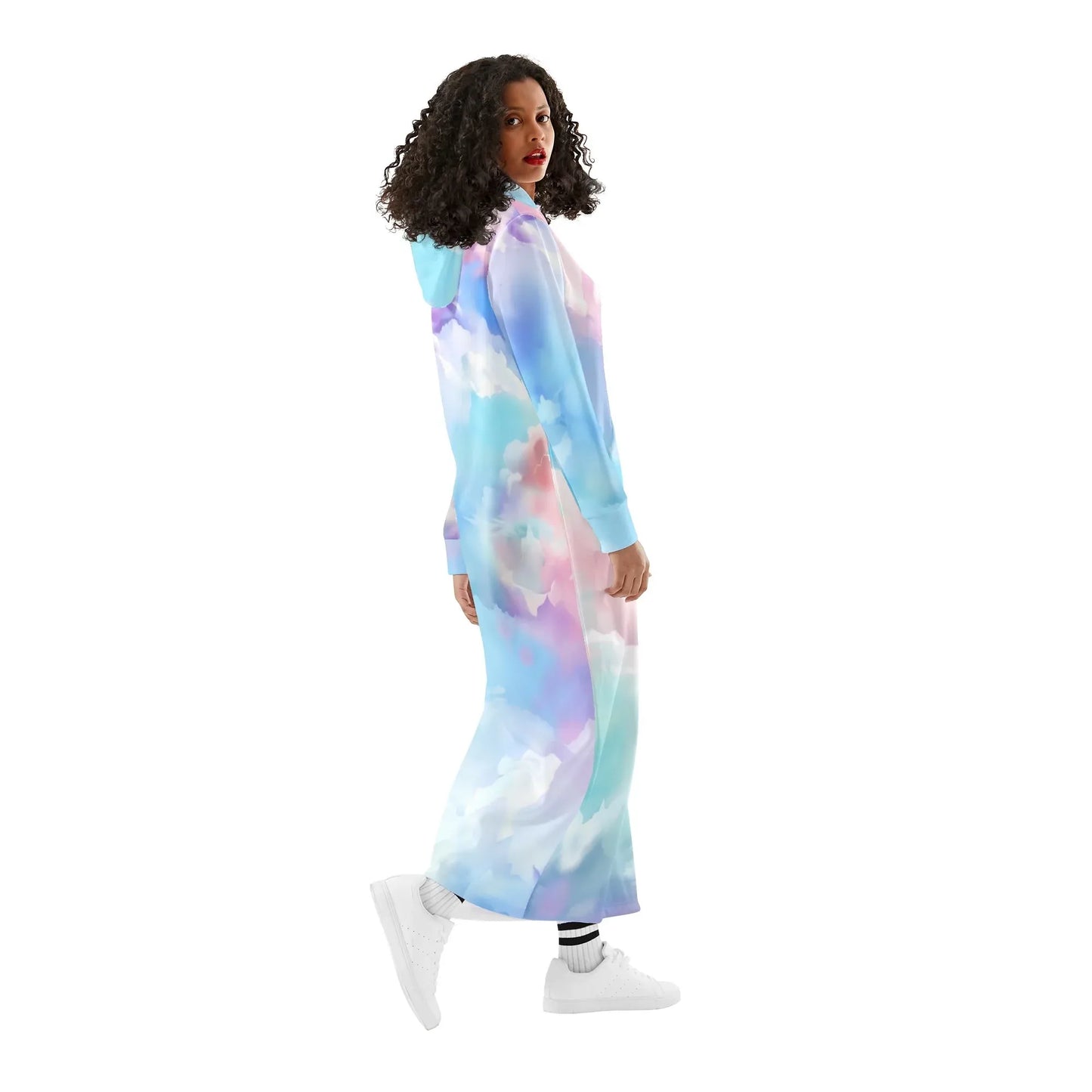 colorful-clouds-bequemes-leichtes-hoodie-kleid-hoodiekleid-jlr-design-97315 - JLR Design