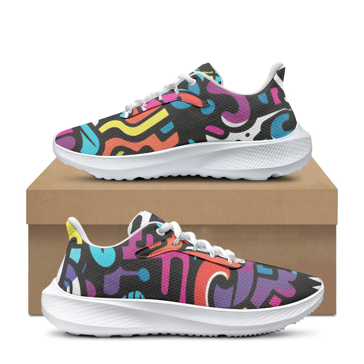 Colorful Graffiti v1 AeroWave Performance Laufschuhe Sneakers JLR Design