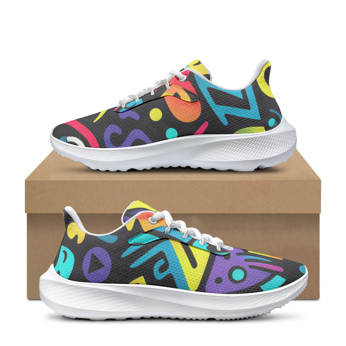 Colorful Graffiti v4 AeroWave Performance Laufschuhe Sneakers JLR Design