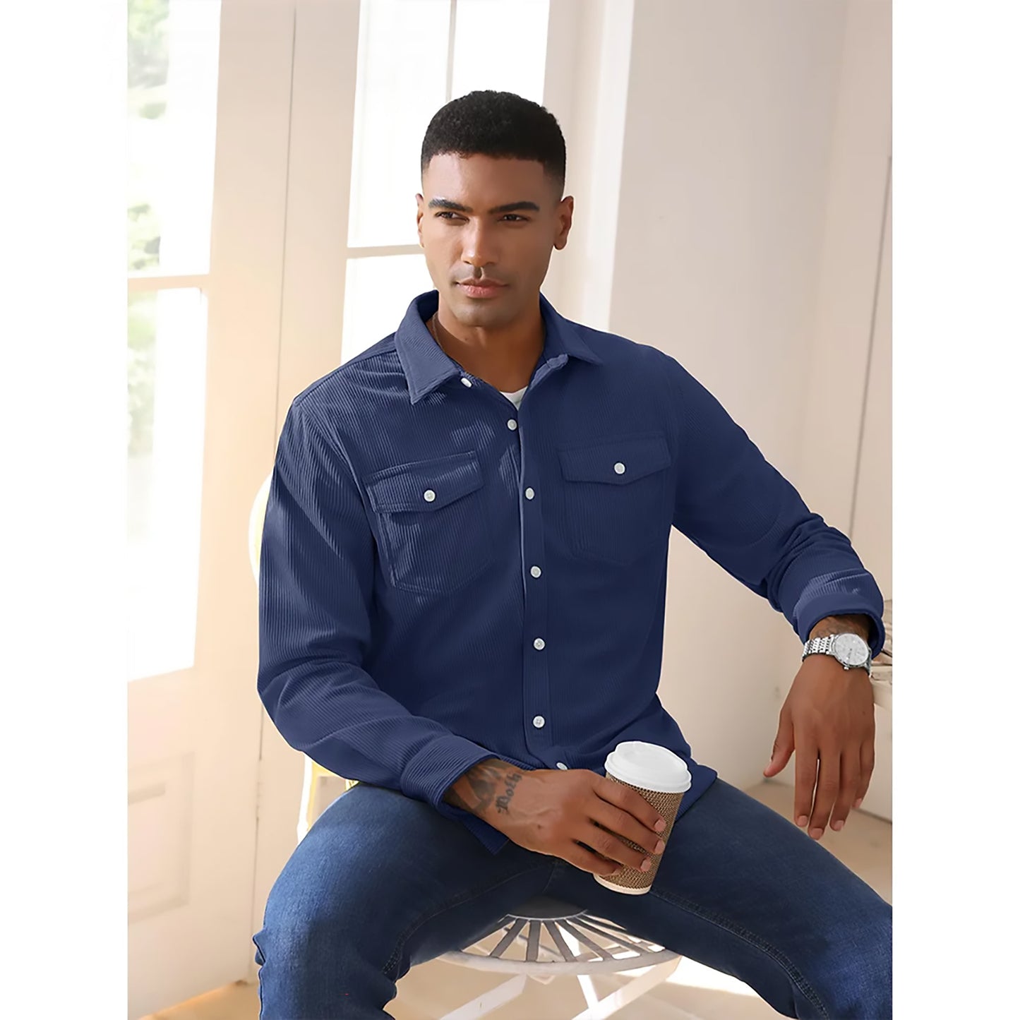 Cord-Jacke für Herren – Lässig und vielseitig Jacke JLR Design