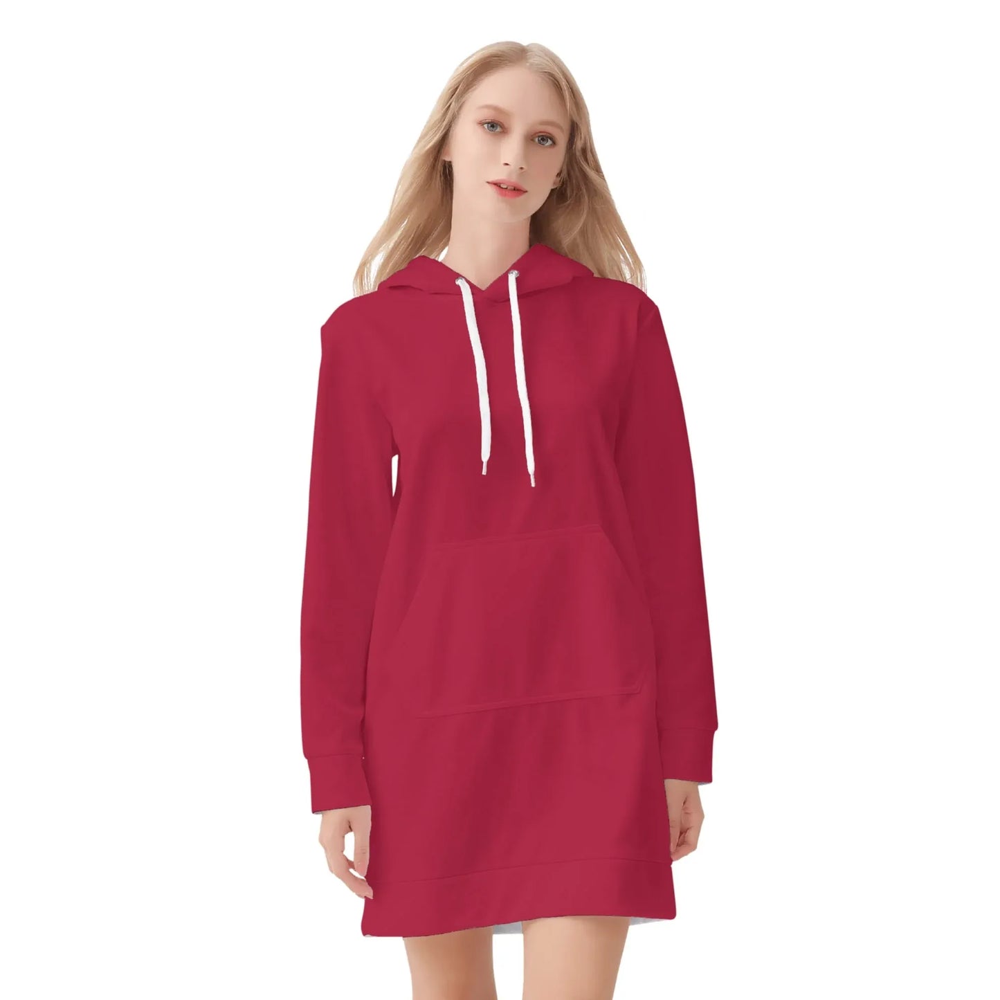 crimson-velvet-hoodie-dress-hoodiekleid-jlr-design-68908 - JLR Design