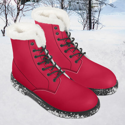 crimson-faux-fur-leder-boots-boots-jlr-design-1 - JLR Design