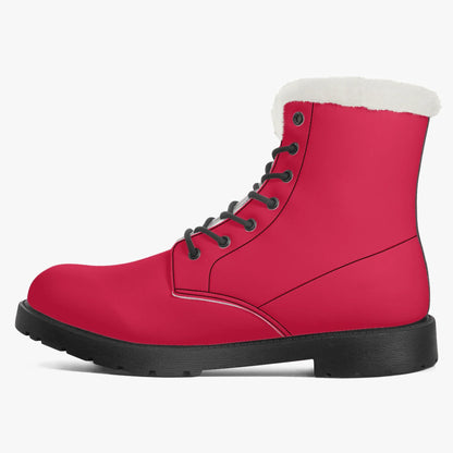 crimson-faux-fur-leder-boots-boots-jlr-design-4 - JLR Design
