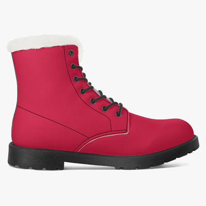 crimson-faux-fur-leder-boots-boots-jlr-design-8 - JLR Design