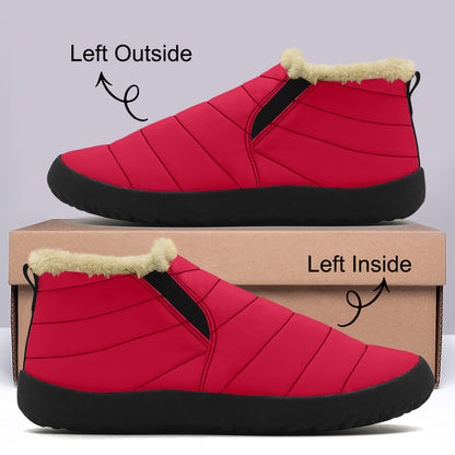 Crimson Faux Fur Slipper Slipper JLR Design