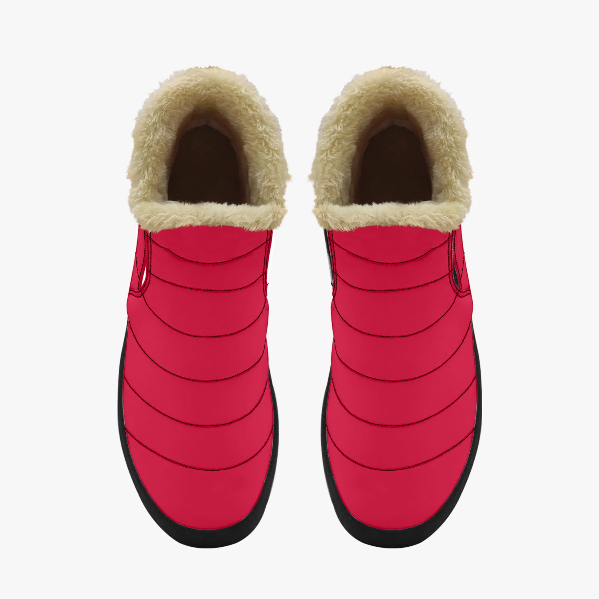 Crimson Faux Fur Slipper Slipper JLR Design
