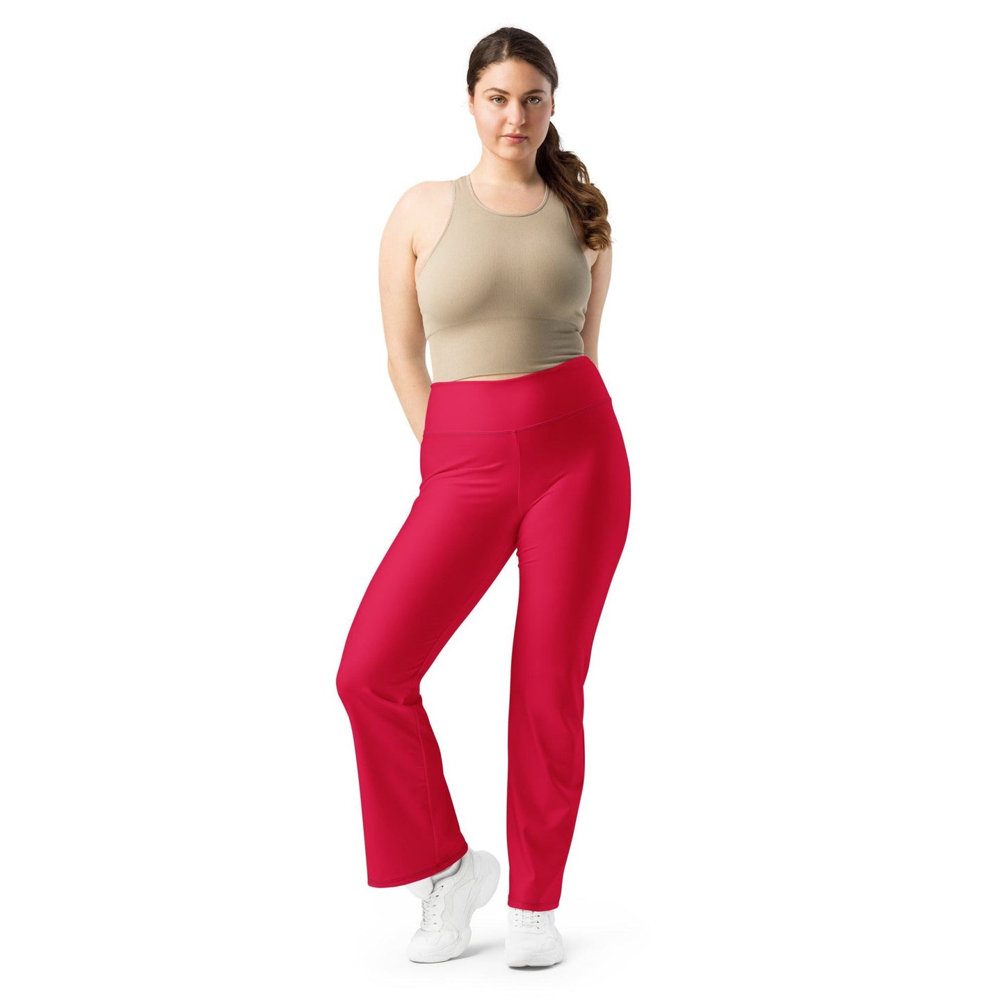 Crimson High Waist Flare Leggings Flare Leggings 59.99 Crimson, Flare, High, Leggings, Waist JLR Design