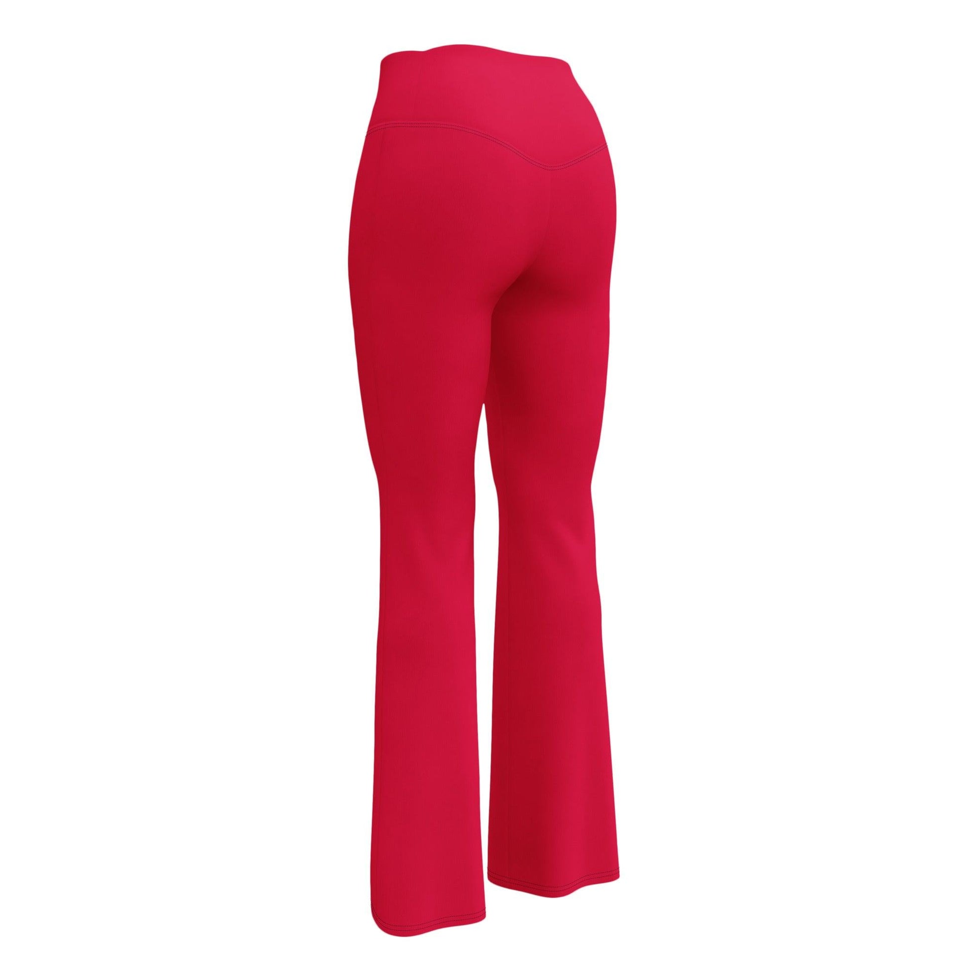 Crimson High Waist Flare Leggings Flare Leggings 59.99 Crimson, Flare, High, Leggings, Waist JLR Design