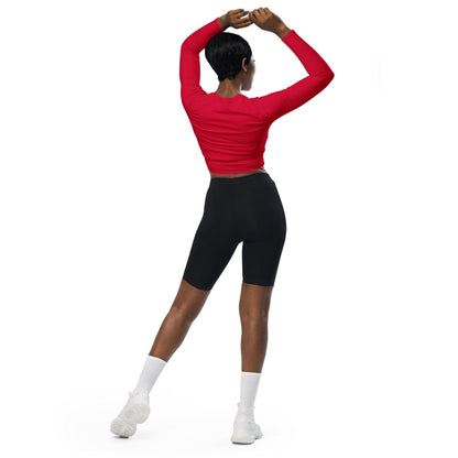 Crimson Long Sleeve Damen Crop Top Long Sleeve Crop Top 54.99 Crimson, Crop, Damen, Long, Sleeve, Top JLR Design