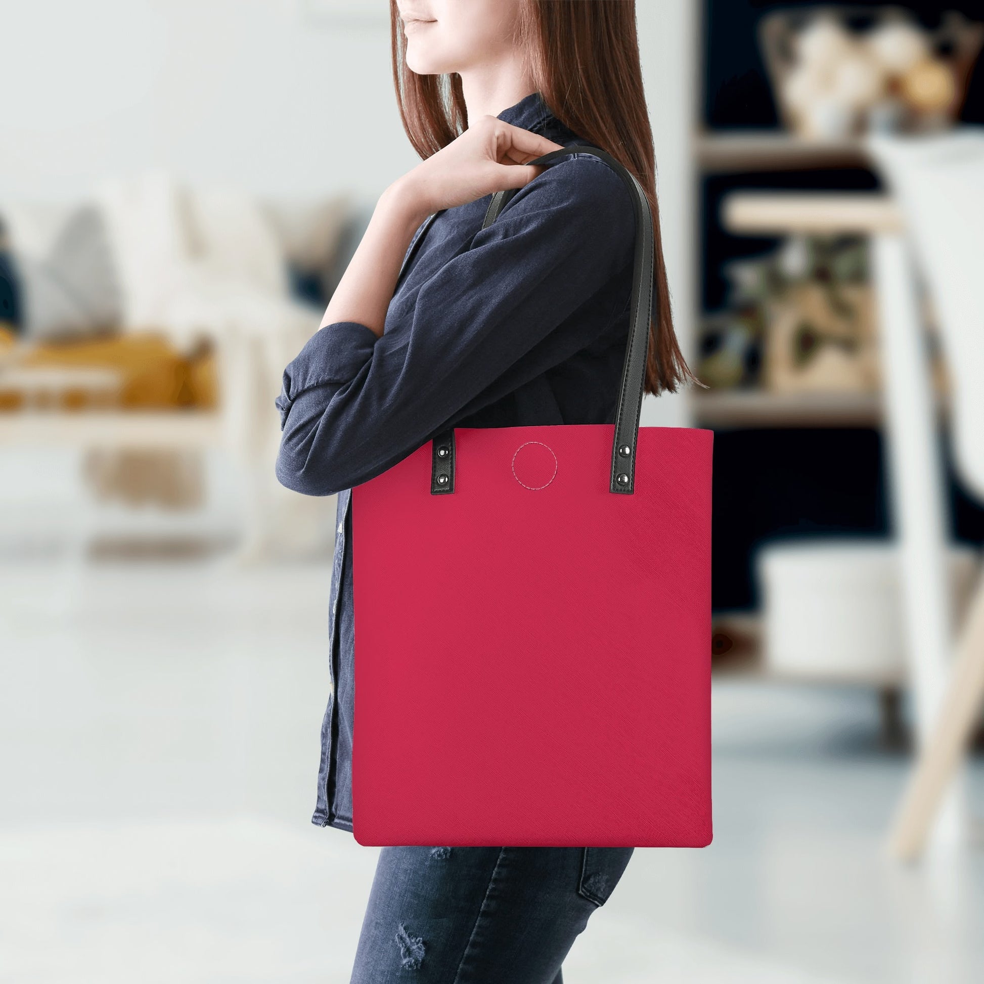 Crimson PU Leder Handtasche Handtasche JLR Design