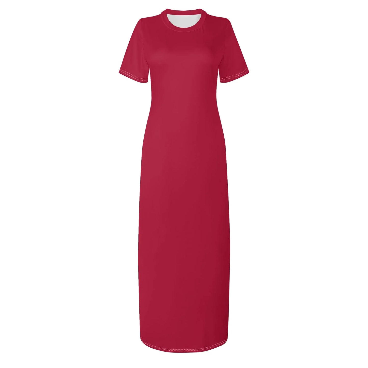 crimson-short-sleeve-long-dress-long-dress-jlr-design-14895 - JLR Design