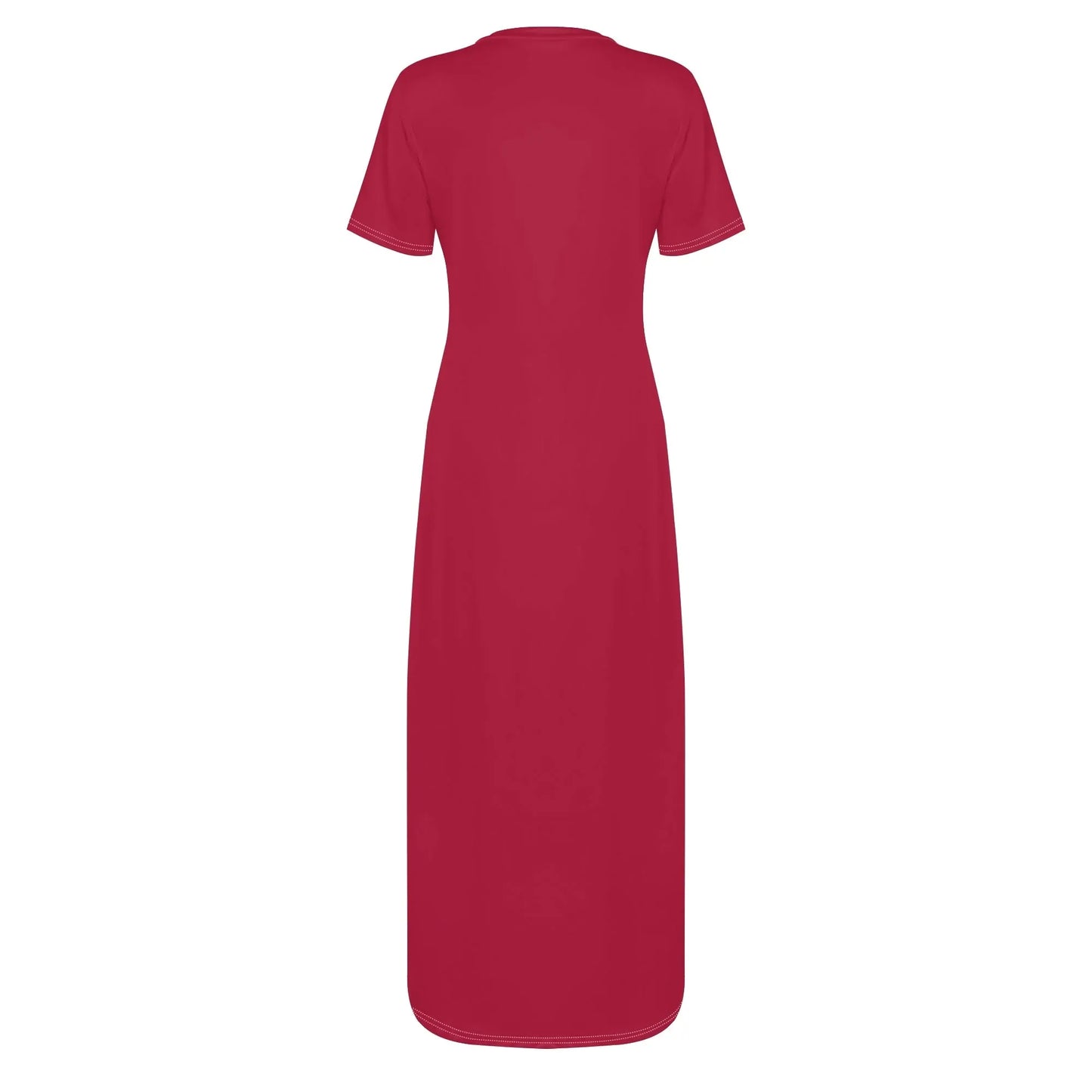 crimson-short-sleeve-long-dress-long-dress-jlr-design-56305 - JLR Design
