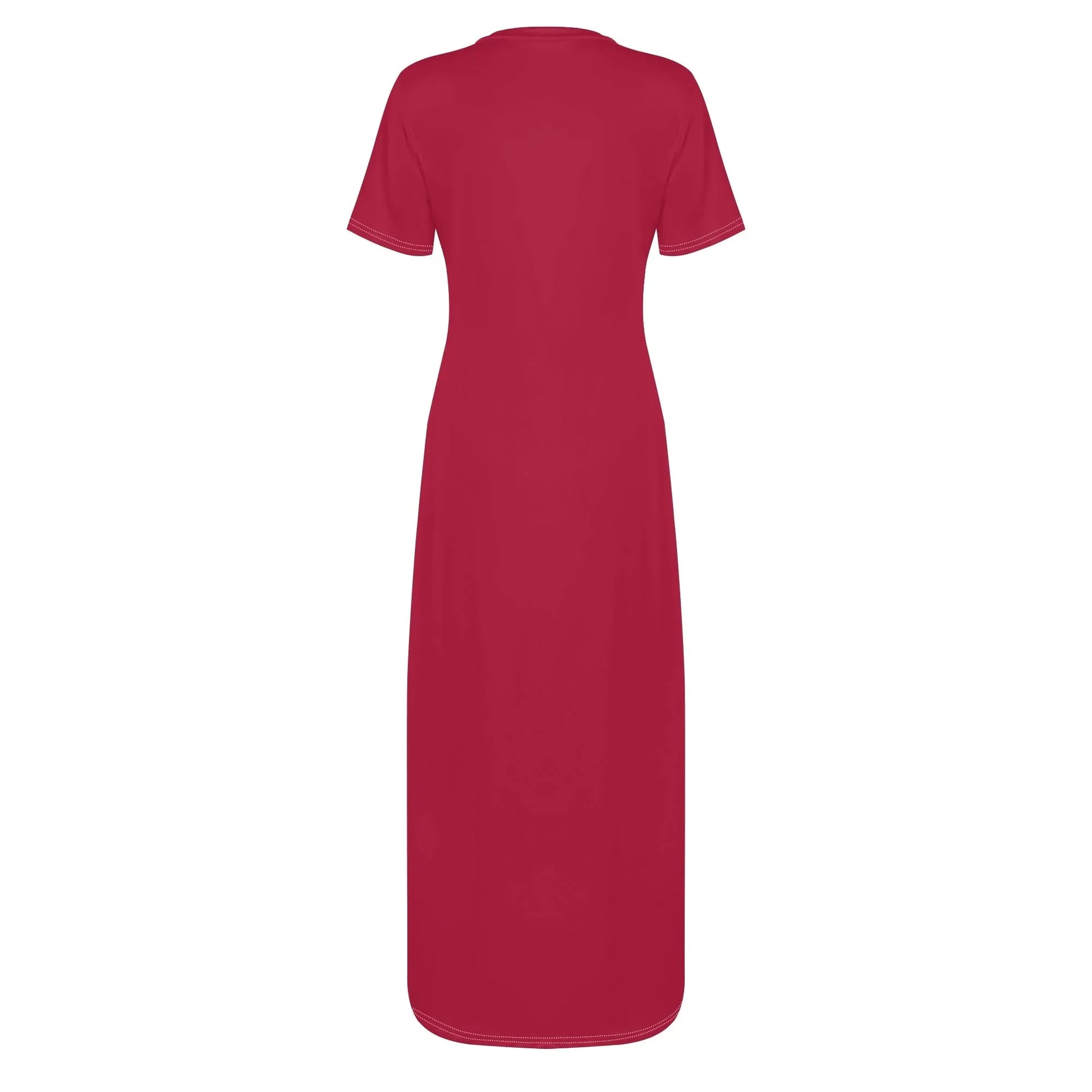 crimson-short-sleeve-long-dress-long-dress-jlr-design-56305 - JLR Design