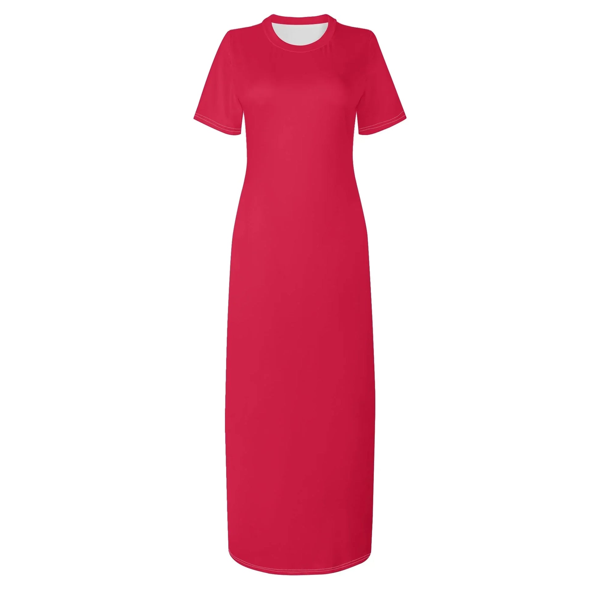 crimson-short-sleeve-long-dresses-long-dress-jlr-design-37940 - JLR Design