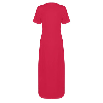crimson-short-sleeve-long-dresses-long-dress-jlr-design-52609 - JLR Design