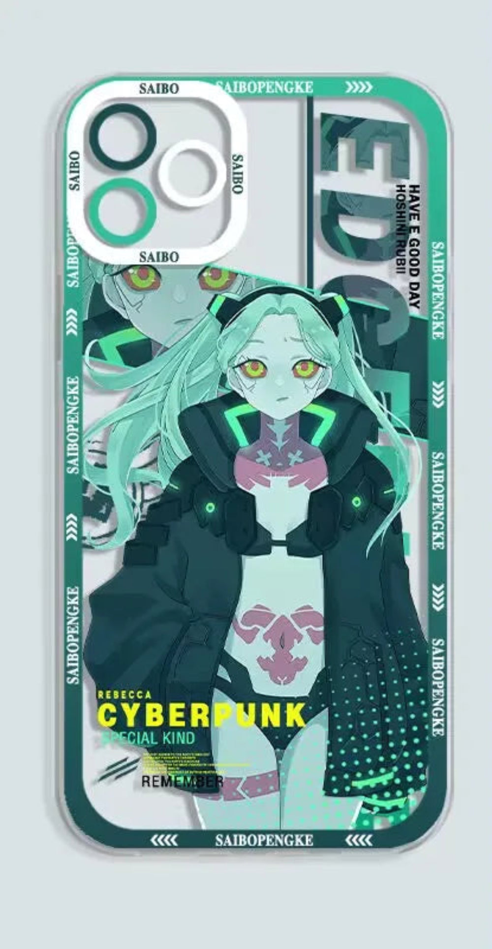 Cyberpunk Edgerunners: Rebecca TPU Hülle für Samsung Galaxy S20 S21 S22 S23 S24 S25 5G/Plus/FE/Ultra Handyhülle JLR Design