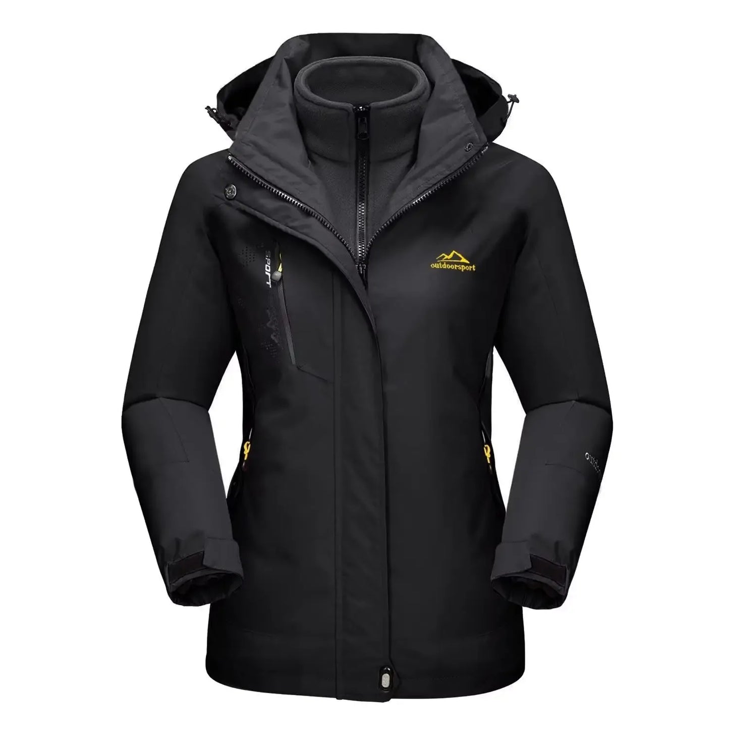 damen-3-in-1-outdoor-jacke-winter-ski-and-wandern-mit-fleece-innenjacke-und-windschutz-jacke-jlr-design-84473 - JLR Design