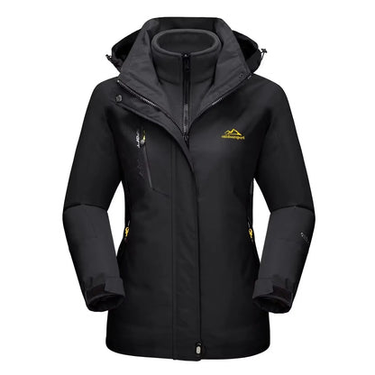 damen-3-in-1-outdoor-jacke-winter-ski-and-wandern-mit-fleece-innenjacke-und-windschutz-jacke-jlr-design-84473 - JLR Design