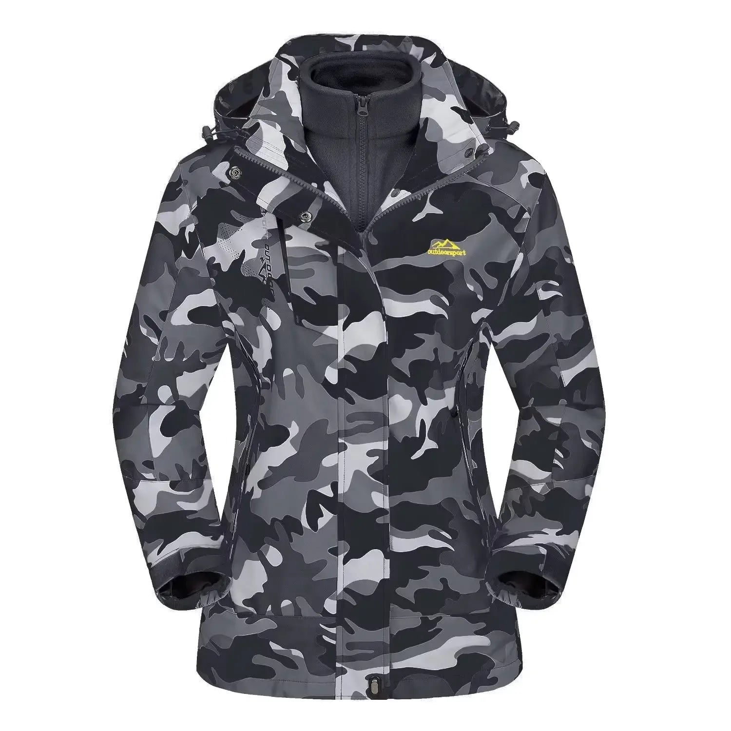 damen-3-in-1-outdoor-jacke-winter-ski-and-wandern-mit-fleece-innenjacke-und-windschutz-jacke-jlr-design-42803 - JLR Design