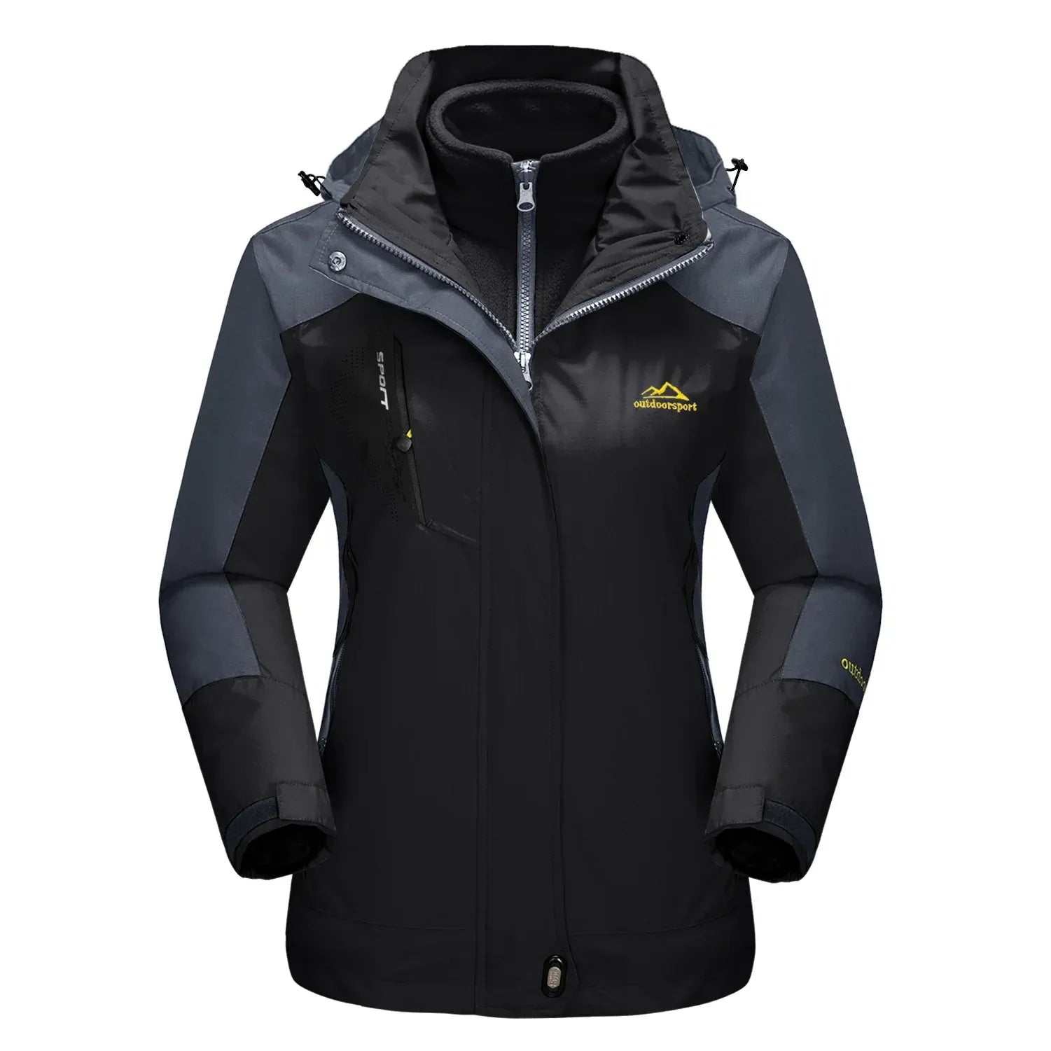 damen-3-in-1-outdoor-jacke-winter-ski-and-wandern-mit-fleece-innenjacke-und-windschutz-jacke-jlr-design-65135 - JLR Design