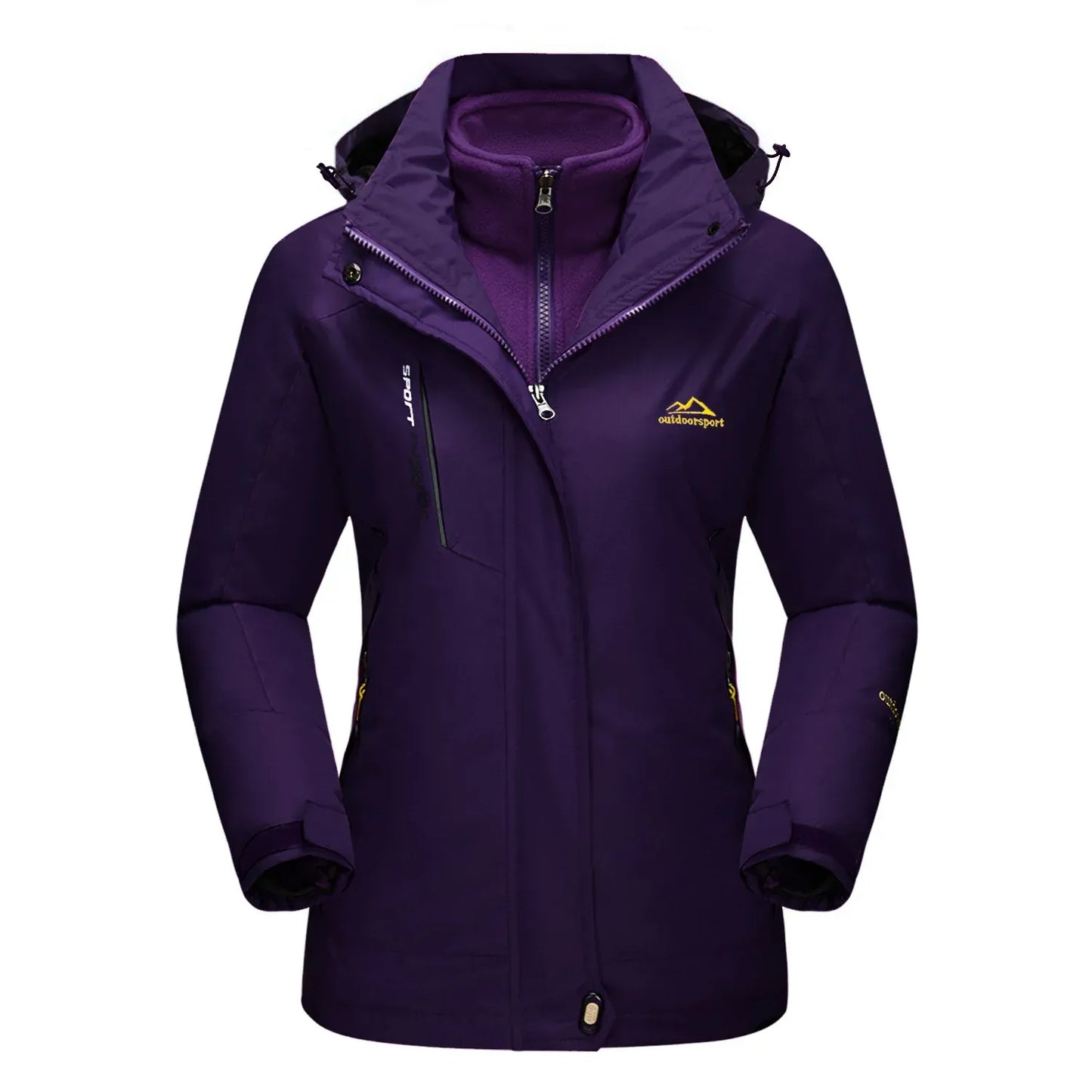 damen-3-in-1-outdoor-jacke-winter-ski-and-wandern-mit-fleece-innenjacke-und-windschutz-jacke-jlr-design-46211 - JLR Design