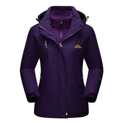 damen-3-in-1-outdoor-jacke-winter-ski-and-wandern-mit-fleece-innenjacke-und-windschutz-jacke-jlr-design-46211 - JLR Design