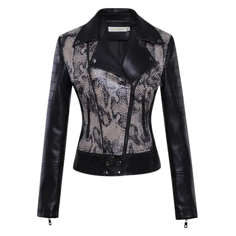 schwarz-orange-lederjacke-fur-damen-jacke-jlr-design-37634 - JLR Design