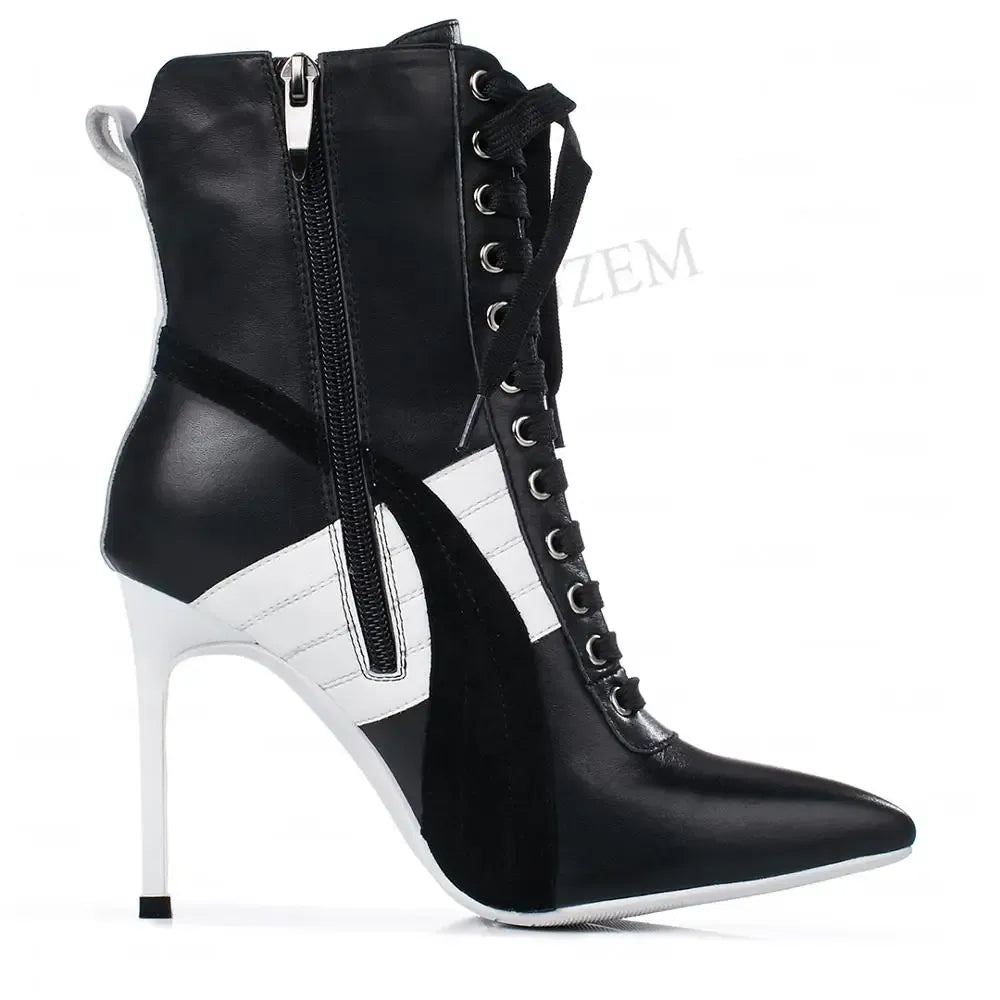 elegante-damen-high-heels-aus-echtem-leder-im-sneaker-design-high-heels-jlr-design-24427 - JLR Design