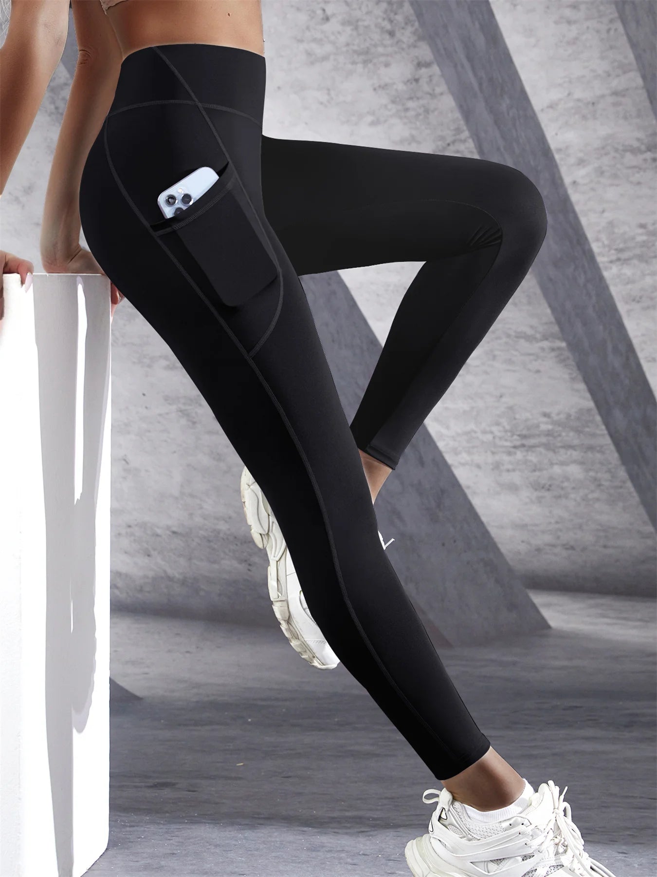 Damen High-Waist Leggings mit Taschen – Stretch, Push-Up & Perfekt für Fitness & Yoga Yoga Leggings JLR Design