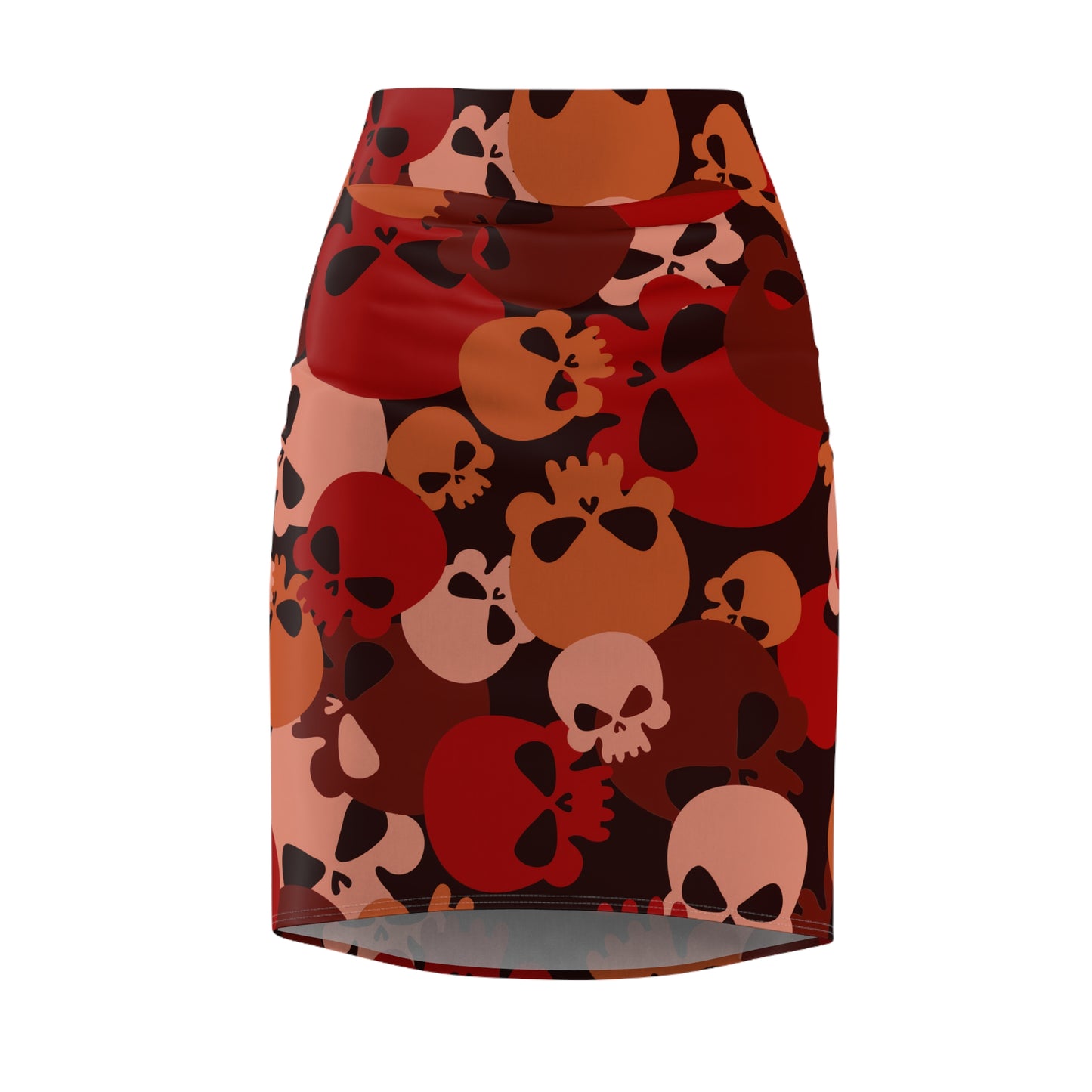 Dark Red Skull Bleistiftrock Bleistiftrock JLR Design