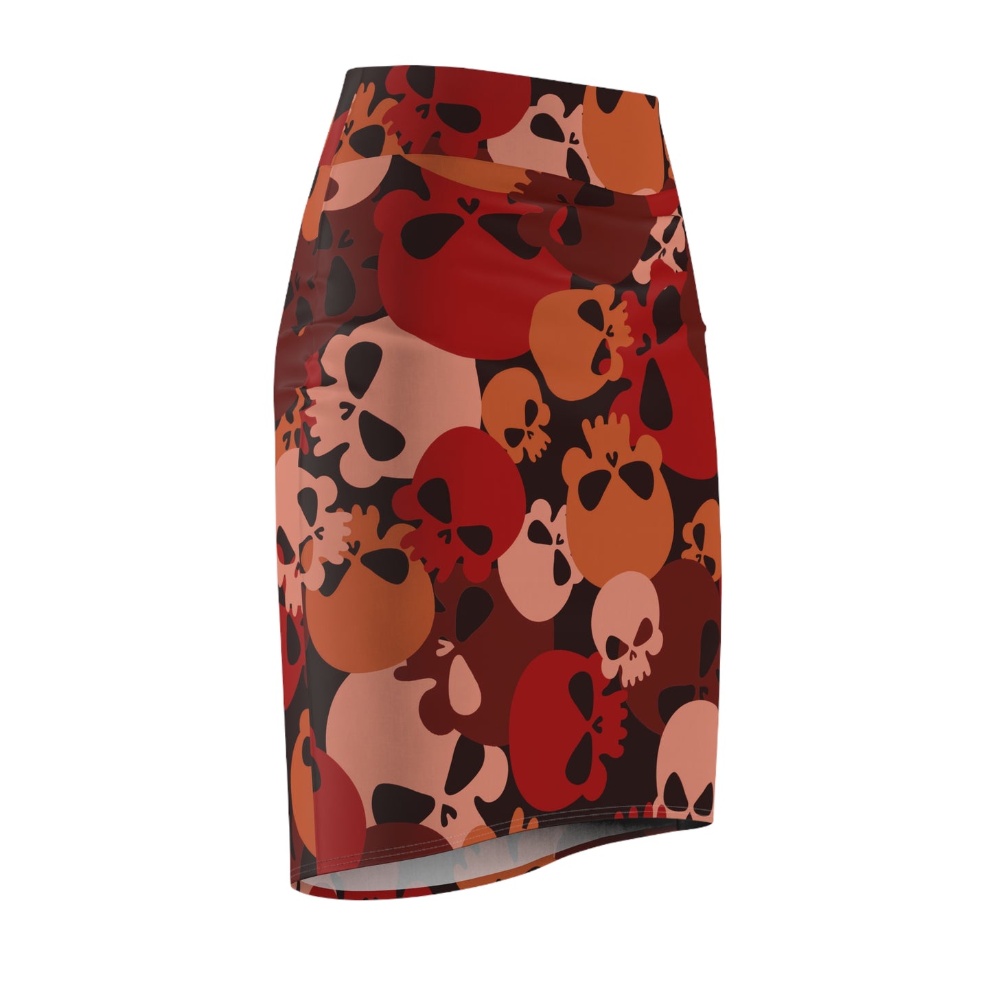 Dark Red Skull Bleistiftrock Bleistiftrock JLR Design