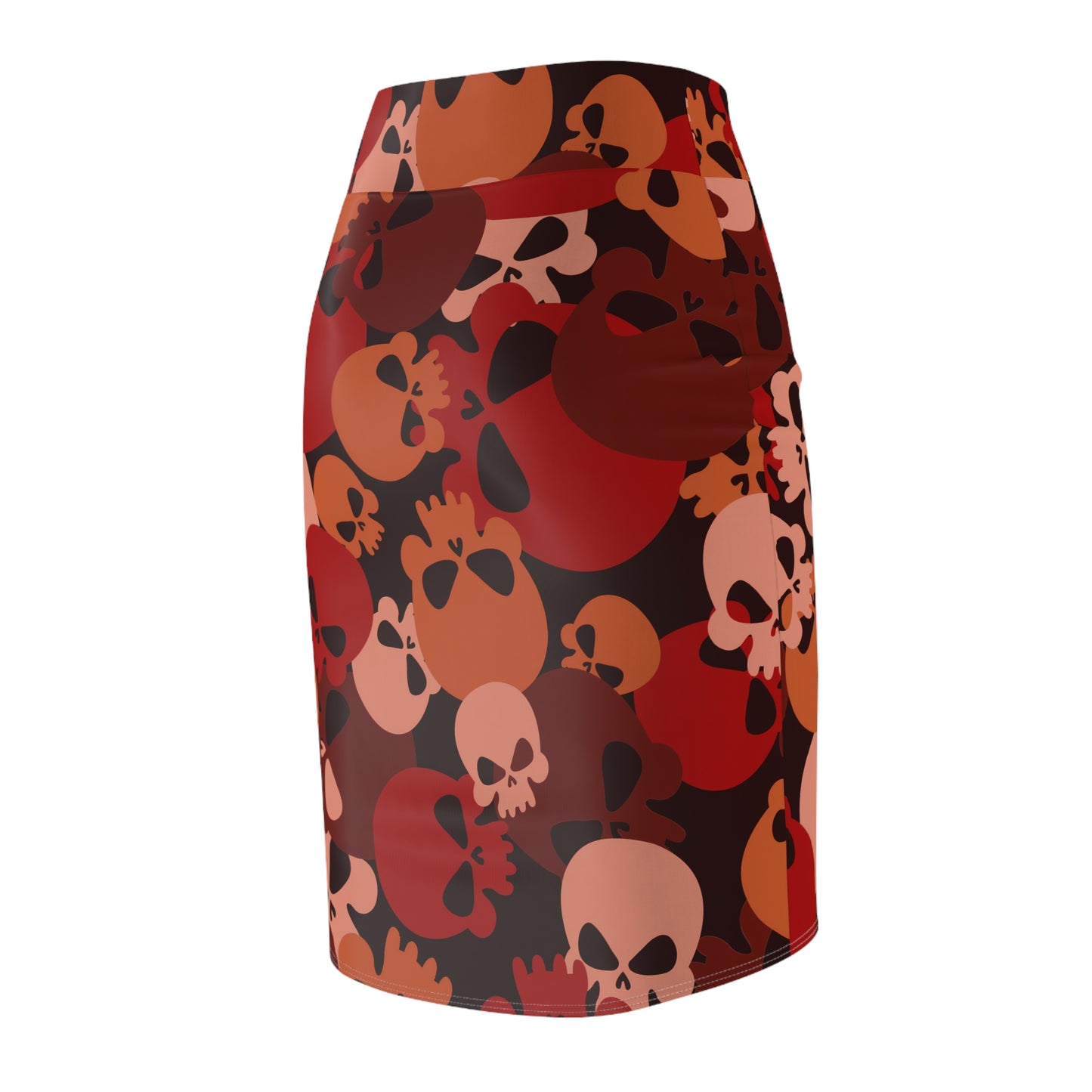 Dark Red Skull Bleistiftrock Bleistiftrock JLR Design