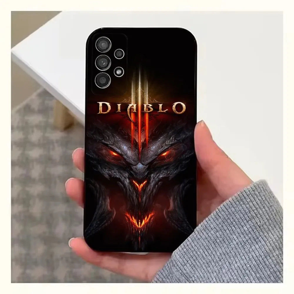 Diablo 3 TPU Hülle für Samsung Galaxy S20 S21 S22 S23 S24 S25 5G/Plus/FE/Ultra Handyhülle JLR Design