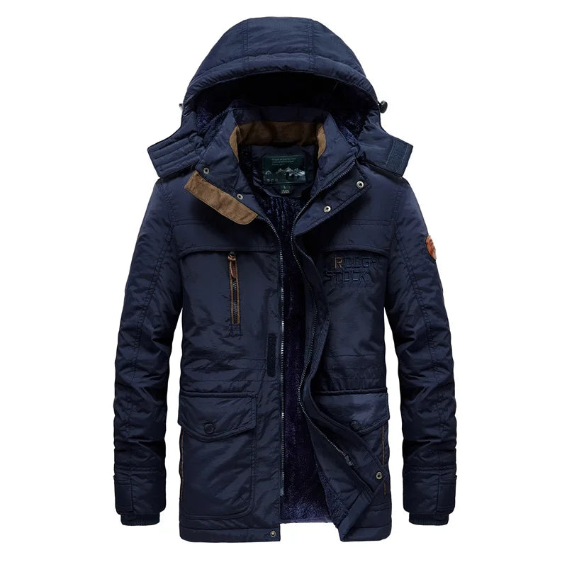 Dicke Winterjacke mit Kapuze & vielen Taschen Parka 99.99 dick, Winterparka JLR Design