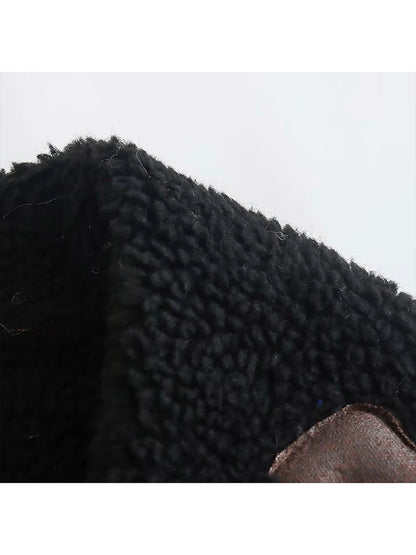 Dicker Faux-Shearling Loose Coat Jacke JLR Design