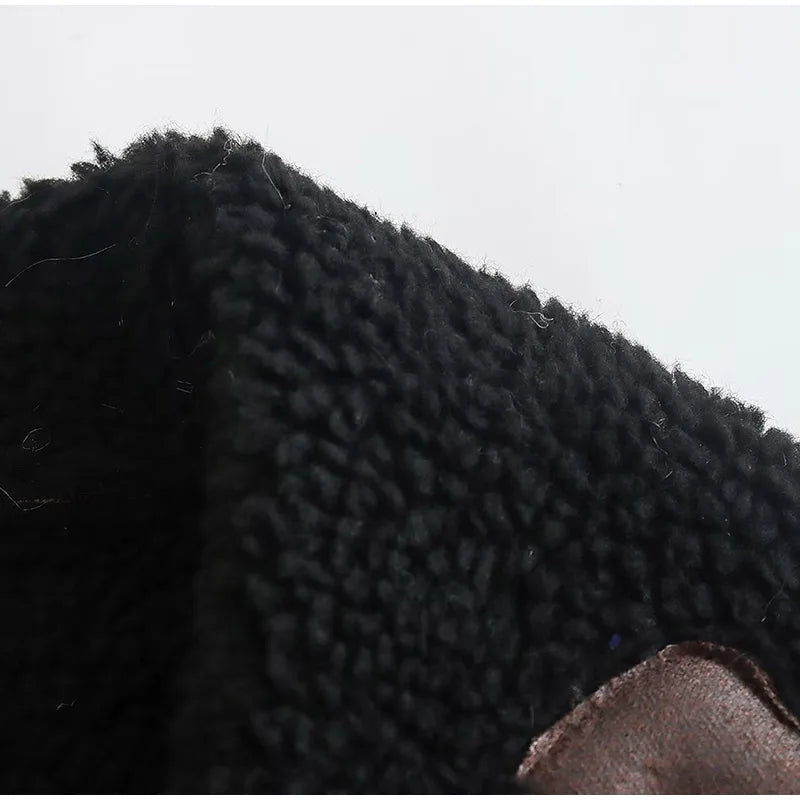 Dicker Faux-Shearling Loose Coat Jacke JLR Design