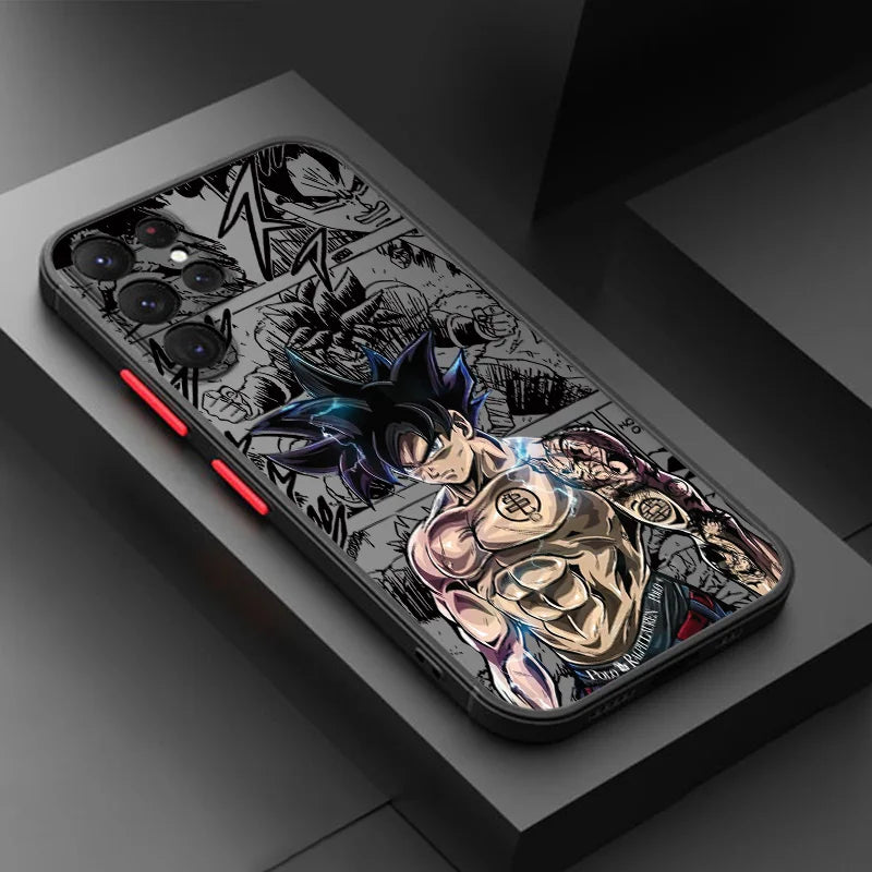 Dragonball TPU Handyhülle Son Goku für Samsung Galaxy S21 S22 S23 S24 S25 FE/Plus/Ultra/5G Handyhülle JLR Design