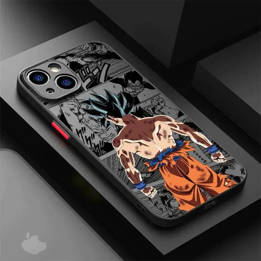 Dragonball TPU Handyhülle Son Goku Handyhülle für Phone 12 13 14 15 16 ProMax X XR XSMAX Plus Handyhülle JLR Design