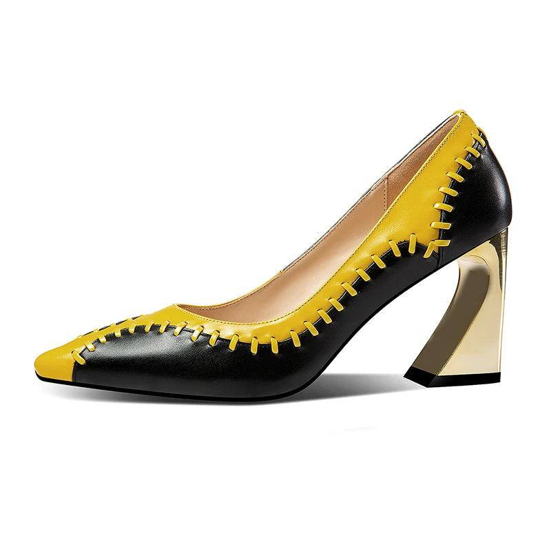 echtleder-high-heels-im-suture-design-high-heels-jlr-design-61498 - JLR Design