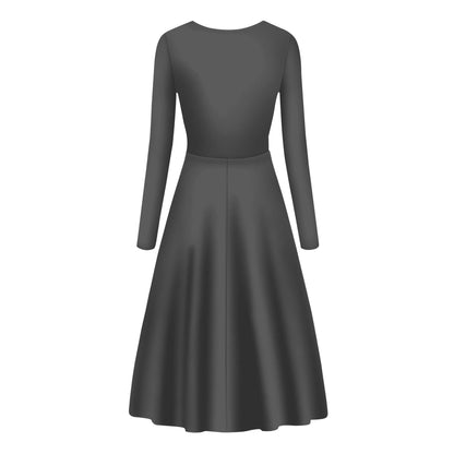 Eclipse Long Sleeve Dress Long Sleeve Dress 59.99 Dress, Eklipse, Long, Sleeve JLR Design