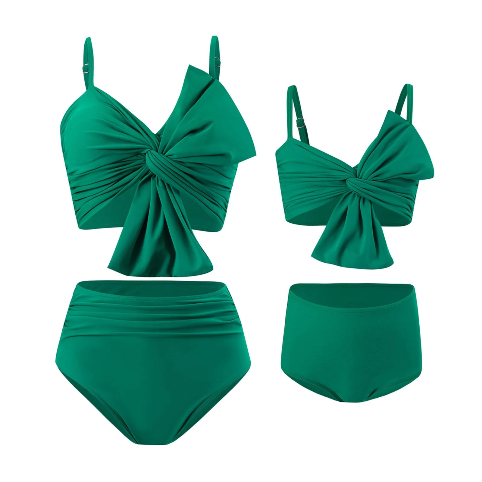 Einfarbiges Bikini Set mit großer Schleife Bikini mit Schleife JLR Design
