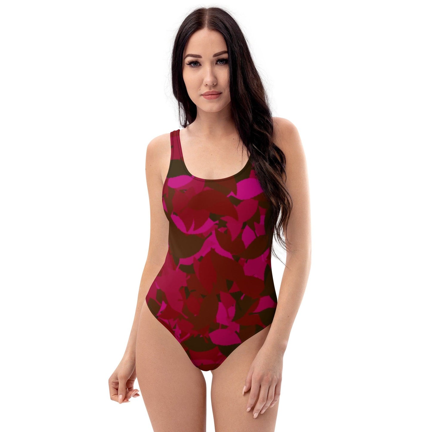 Einteilige Red Leaf Badeanzug mit Cheeky Passform Badeanzug 56.99 badeanzug, Damen, Leaf, red JLR Design