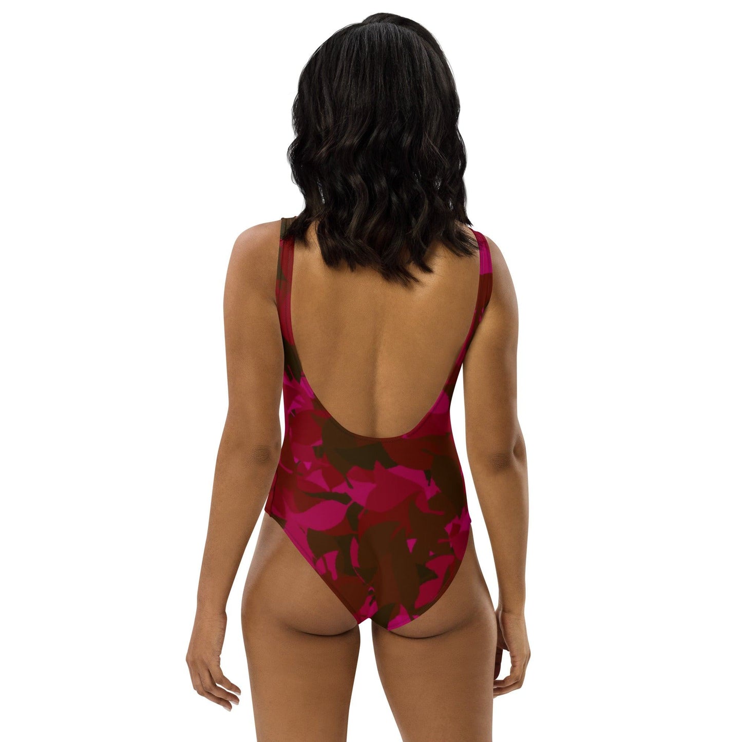 Einteilige Red Leaf Badeanzug mit Cheeky Passform Badeanzug 56.99 badeanzug, Damen, Leaf, red JLR Design