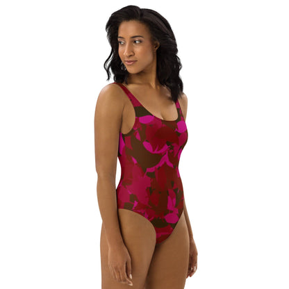 Einteilige Red Leaf Badeanzug mit Cheeky Passform Badeanzug 56.99 badeanzug, Damen, Leaf, red JLR Design