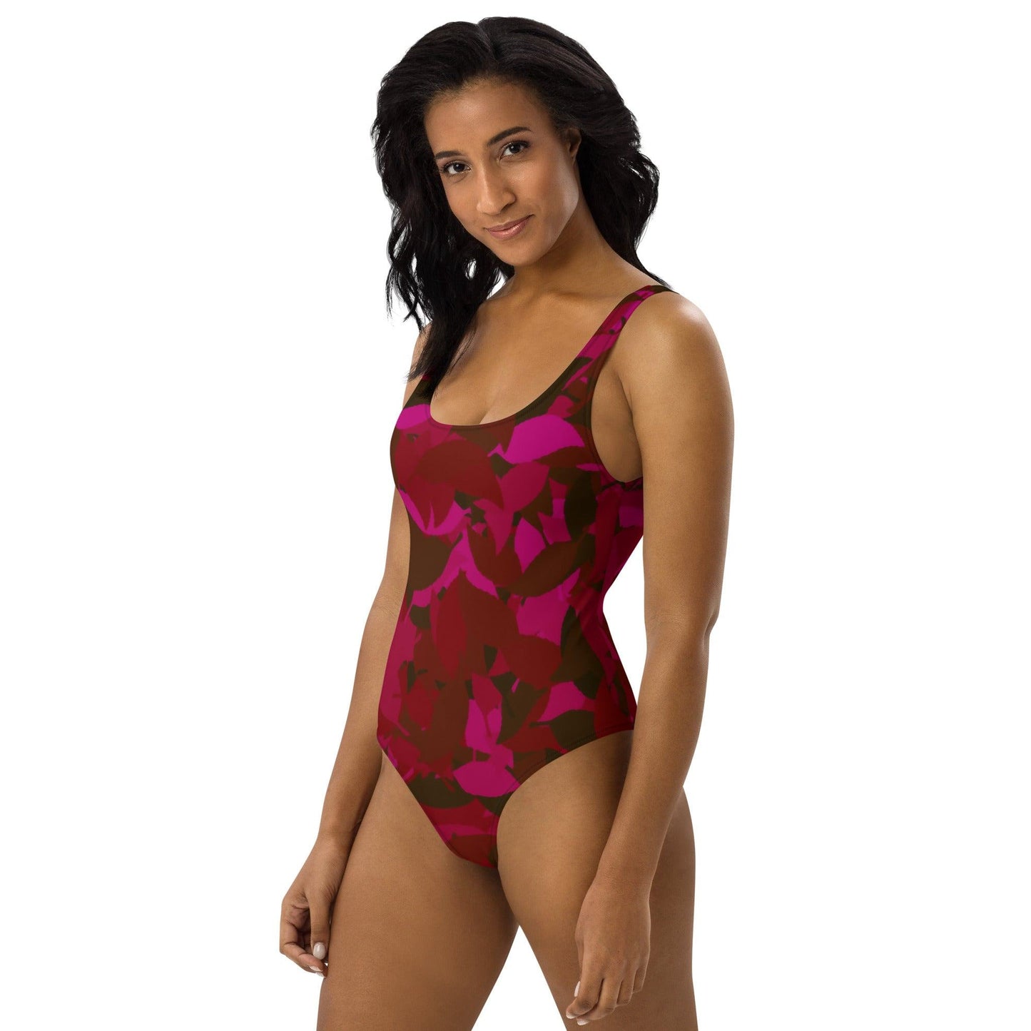 Einteilige Red Leaf Badeanzug mit Cheeky Passform Badeanzug 56.99 badeanzug, Damen, Leaf, red JLR Design