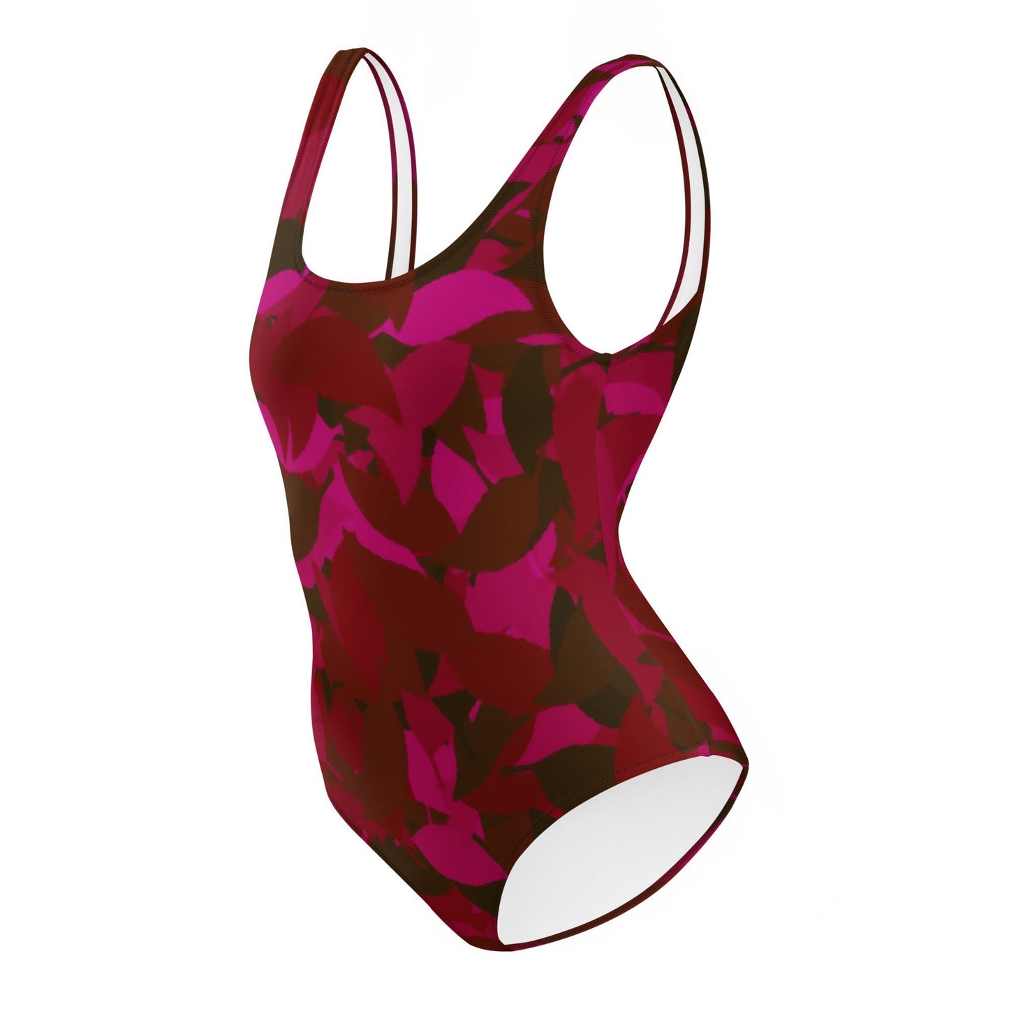 Einteilige Red Leaf Badeanzug mit Cheeky Passform Badeanzug 56.99 badeanzug, Damen, Leaf, red JLR Design