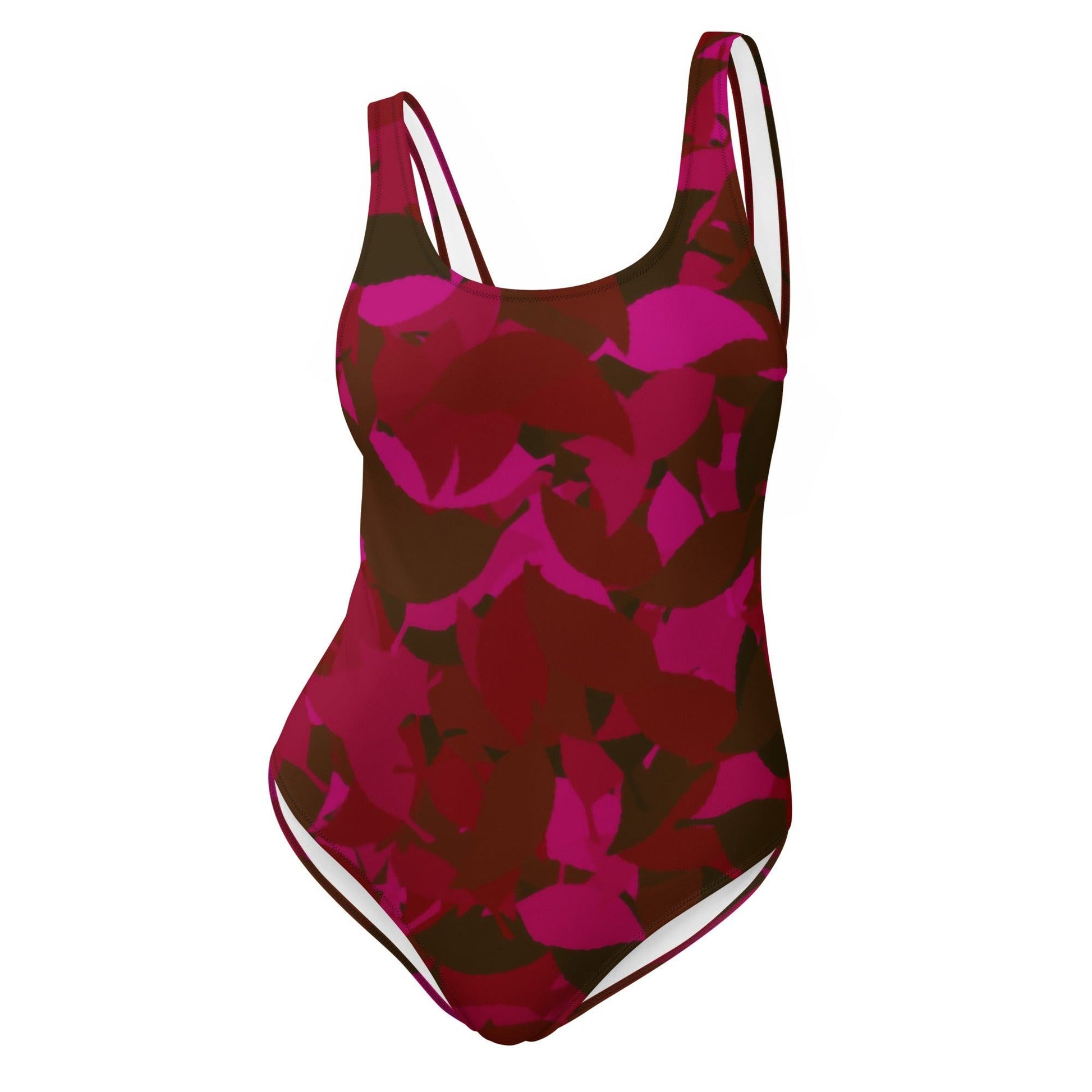 Einteilige Red Leaf Badeanzug mit Cheeky Passform Badeanzug 56.99 badeanzug, Damen, Leaf, red JLR Design