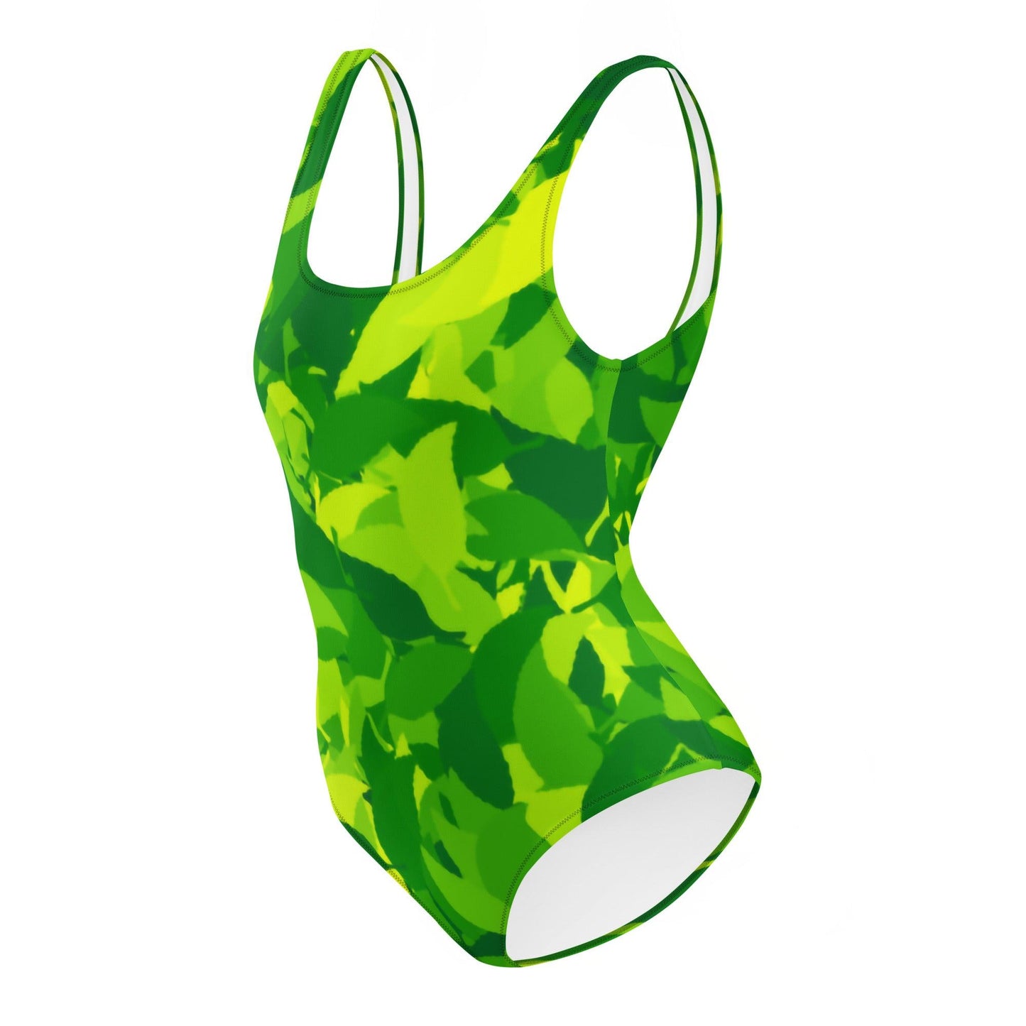 Einteiliger Green Leaf Badeanzug mit Cheeky Passform Badeanzug JLR Design