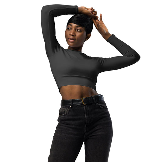 Eklipse Long Sleeve Damen Crop Top Long Sleeve Crop Top JLR Design