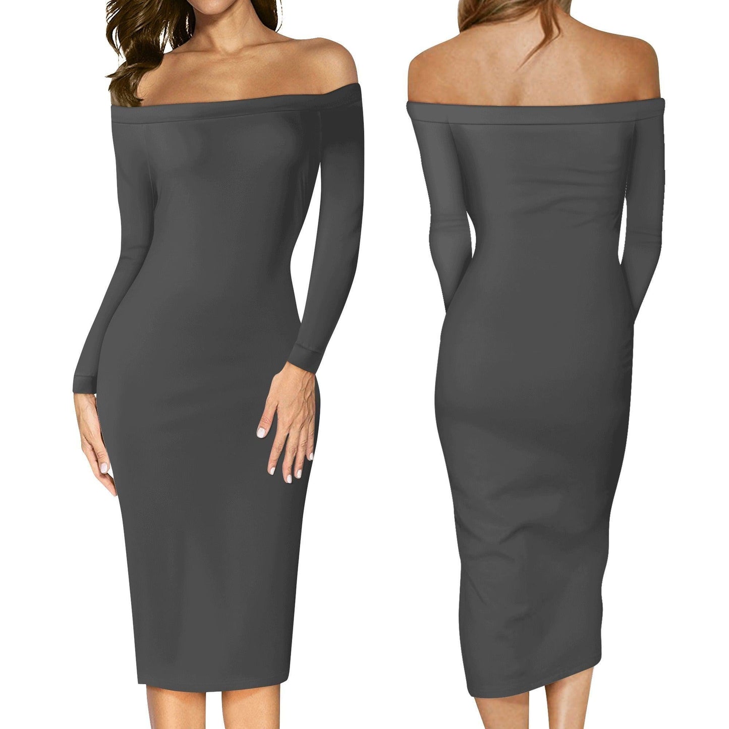 Eklipse Long Sleeve Off-Shoulder-Kleid -- Eklipse Long Sleeve Off-Shoulder-Kleid - undefined Off-Shoulder-Kleid | JLR Design